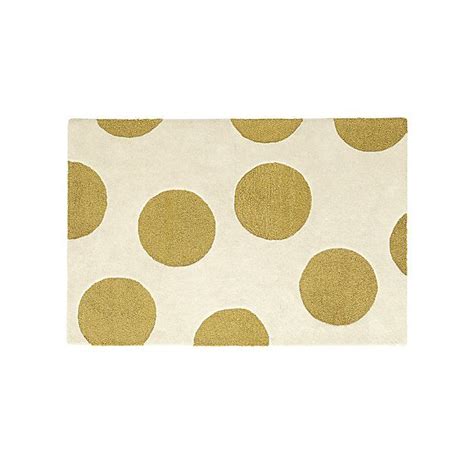 golden polka dots rug 8x10